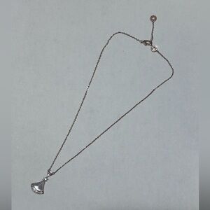 Boutique 9 Elegant Silver Necklace with White Pendant